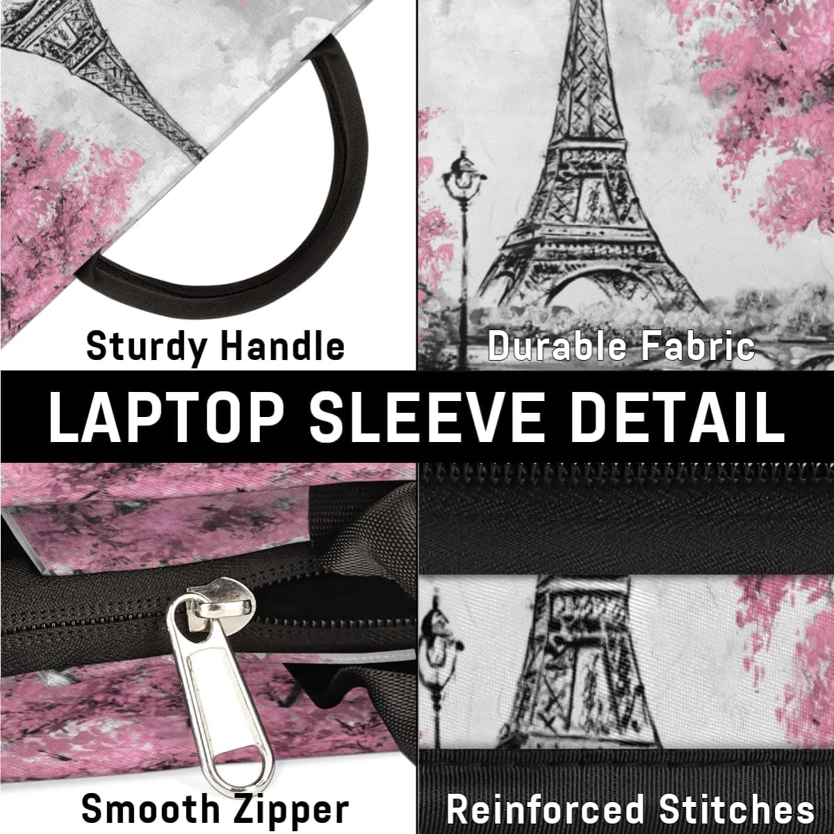 Laptop Sleeve Case for Women Men Laptop Bag Durable Travel Computer Carrying Bag with Handle Accessories Bags