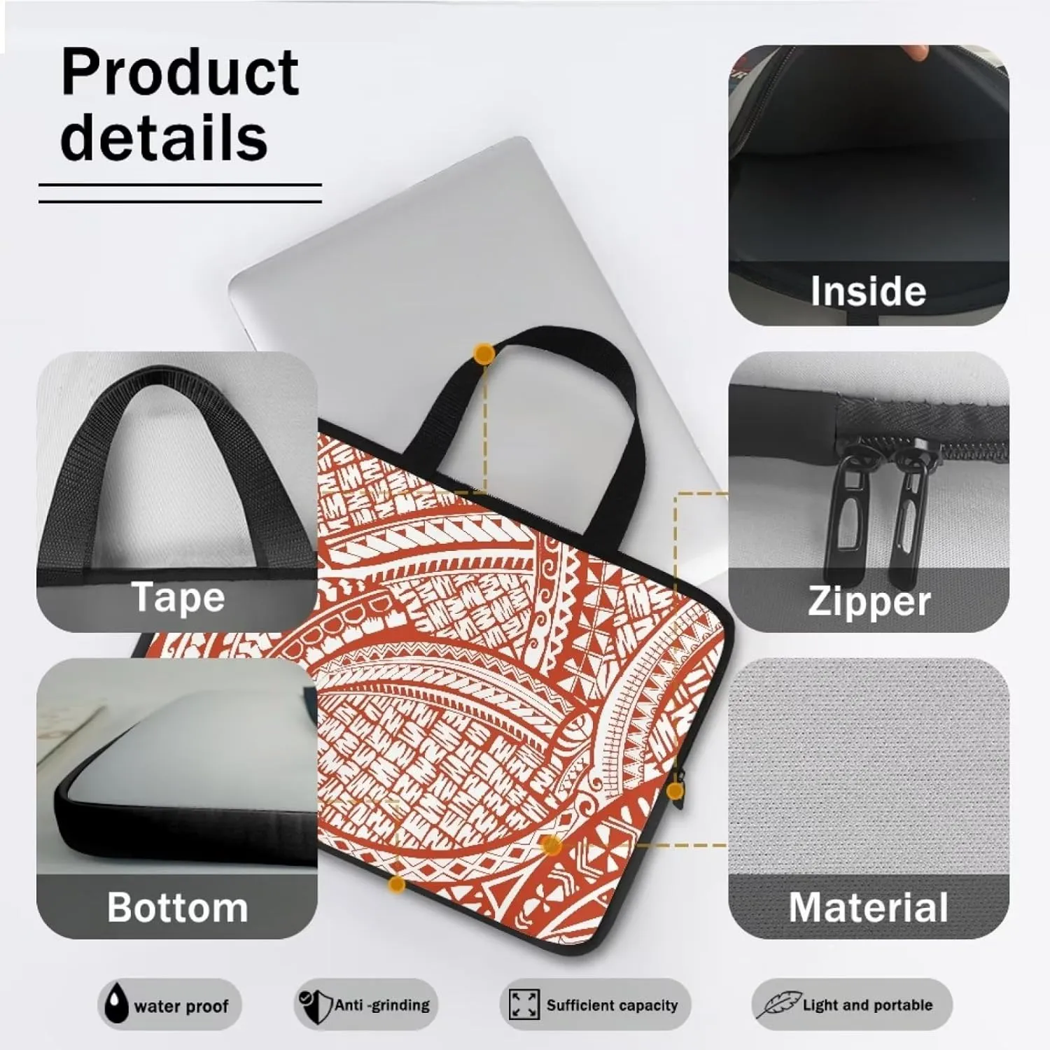 Laptop Tote Bag Compatible with 10-17 inch Notebook Computers Carrying Case