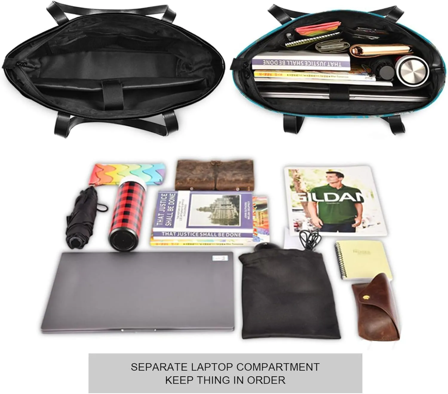 Laptop Tote Bag for Women 15.6in Tote Bag Laptop Compartment Work Bag Office Computer Teacher Travel Shoulder Bag