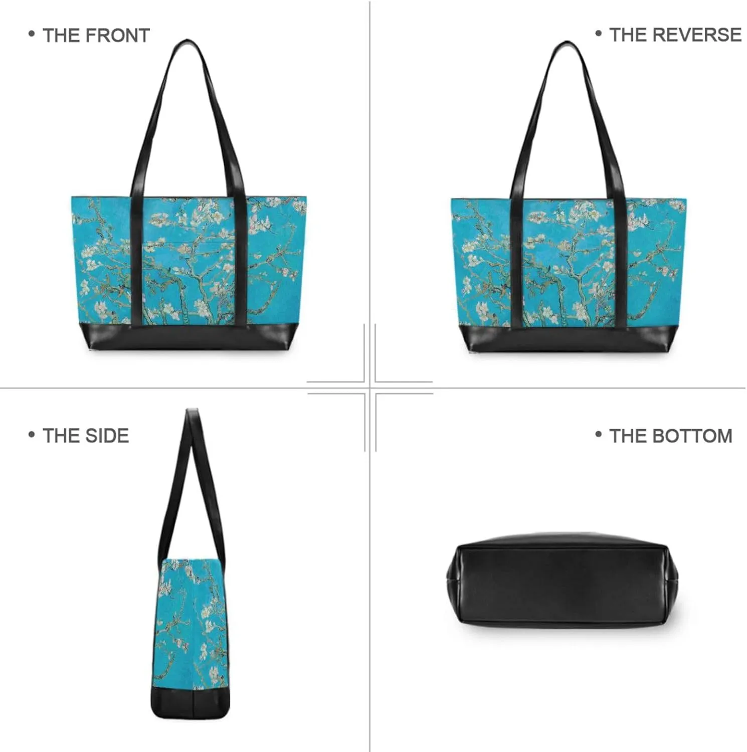 Laptop Tote Bag for Women 15.6in Tote Bag Laptop Compartment Work Bag Office Computer Teacher Travel Shoulder Bag
