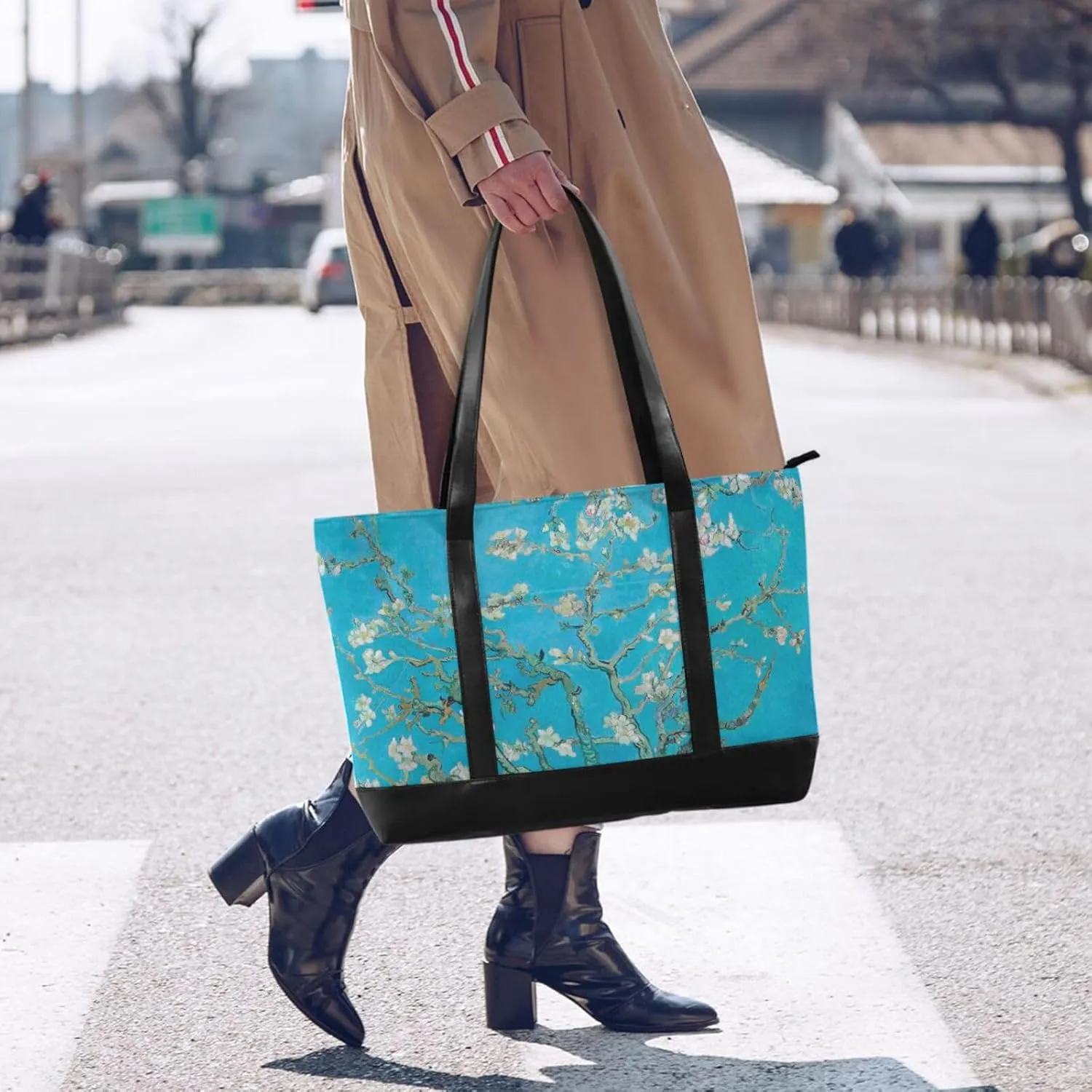 Laptop Tote Bag for Women 15.6in Tote Bag Laptop Compartment Work Bag Office Computer Teacher Travel Shoulder Bag