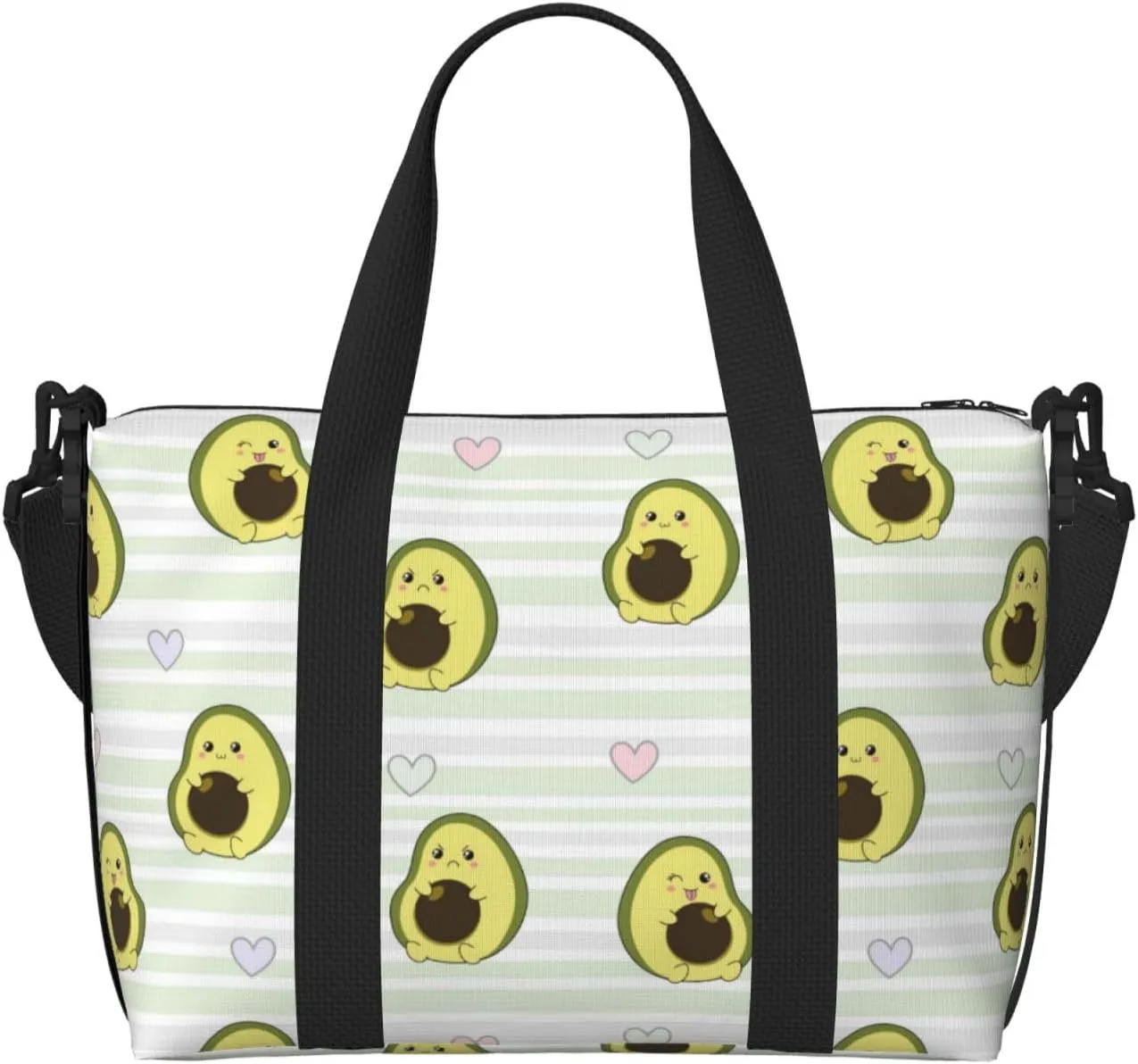 Laptop Tote Bag for Women Work - Avocado of a Hear Gym Bag for Women Men, Crossbody Travel Bags for Women Men Carry On, Weekender Bags for Women Travel