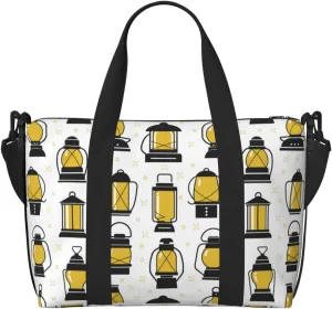Laptop Tote Bag for Women Work - funny Light Bulb Pattern Gym Bag for Women Men, Crossbody Travel Bags for Women Men Carry On, Weekender Bags for Women Travel
