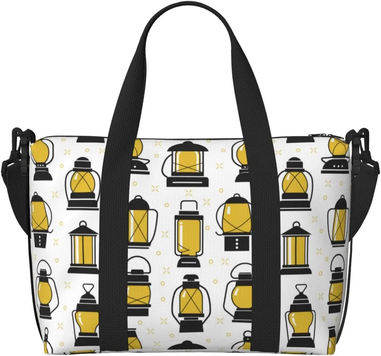 Laptop Tote Bag for Women Work - funny Light Bulb Pattern Gym Bag for Women Men, Crossbody Travel Bags for Women Men Carry On, Weekender Bags for Women Travel