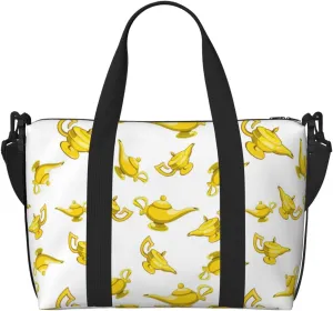 Laptop Tote Bag for Women Work - lamp Pattern glod Gym Bag for Women Men, Crossbody Travel Bags for Women Men Carry On, Weekender Bags for Women Travel