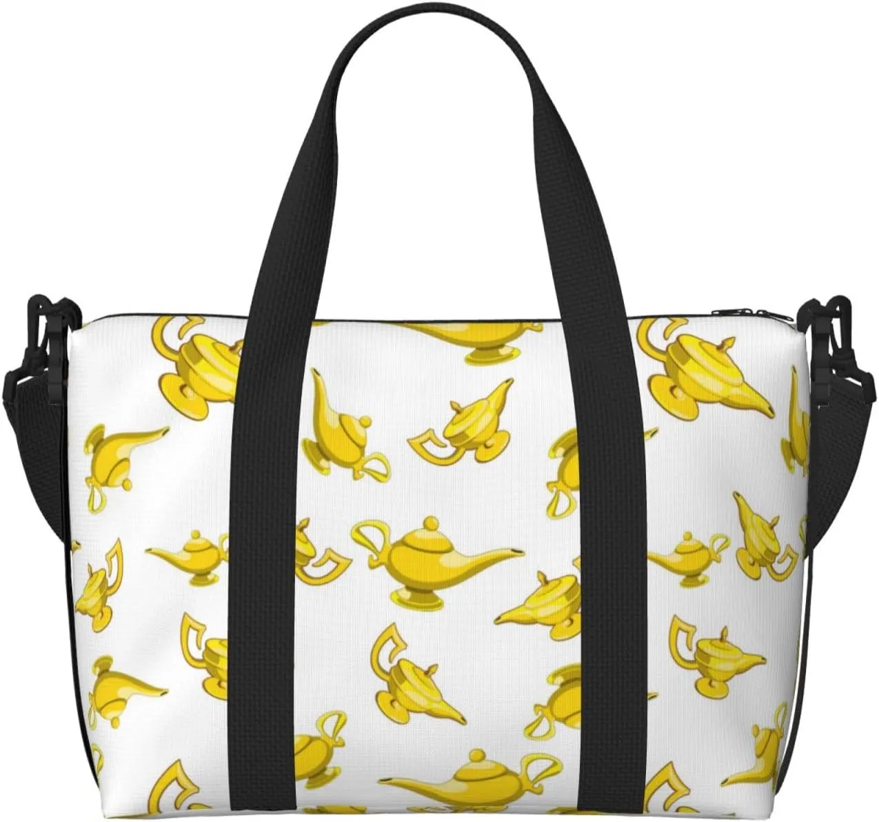 Laptop Tote Bag for Women Work - lamp Pattern glod Gym Bag for Women Men, Crossbody Travel Bags for Women Men Carry On, Weekender Bags for Women Travel