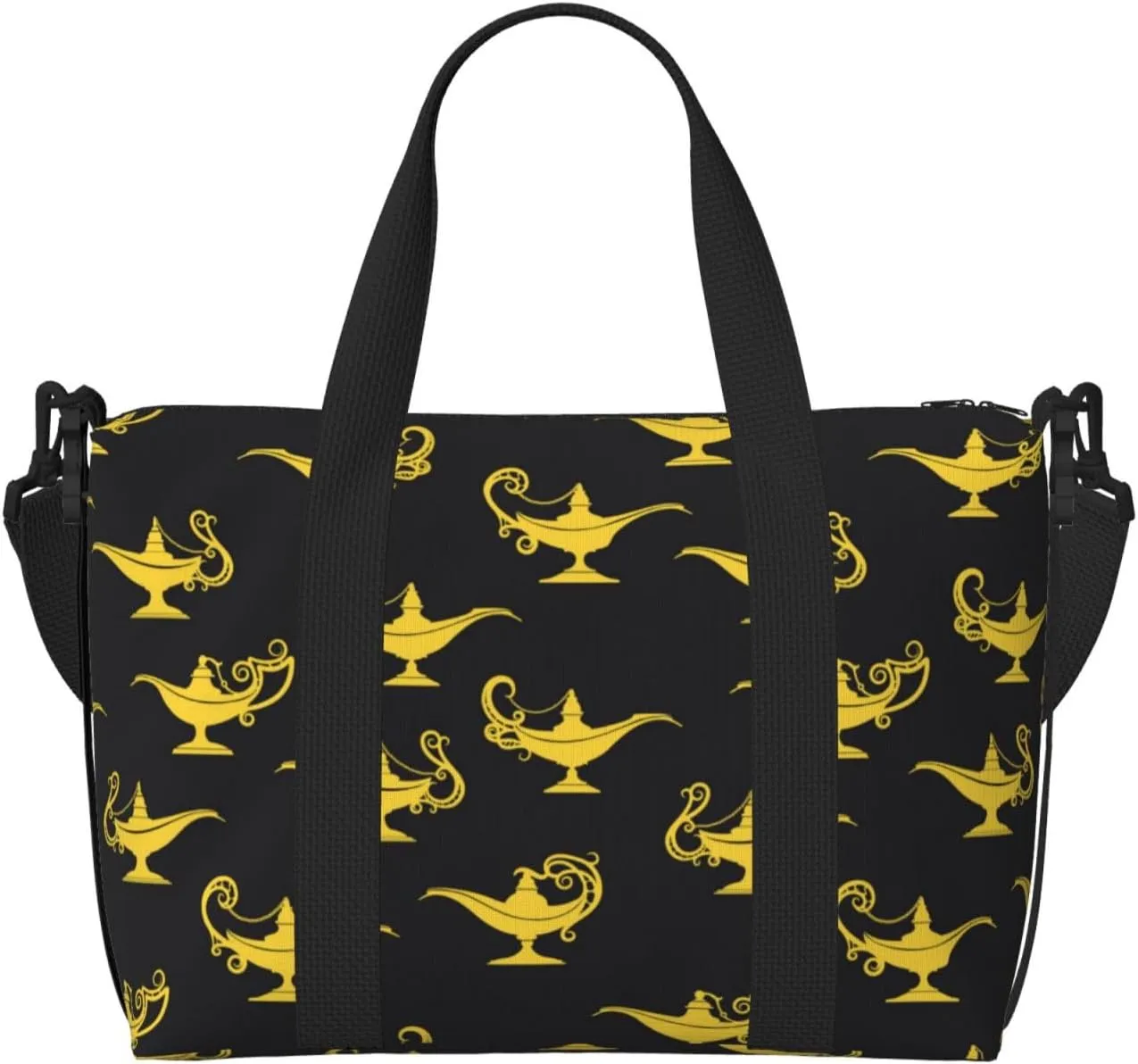 Laptop Tote Bag for Women Work - lamp Pattern yellow Gym Bag for Women Men, Crossbody Travel Bags for Women Men Carry On, Weekender Bags for Women Travel