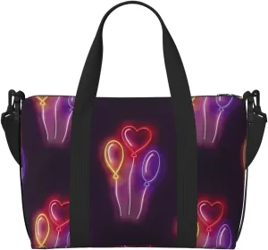 Laptop Tote Bag for Women Work - Light Bulb Pattern balloon Gym Bag for Women Men, Crossbody Travel Bags for Women Men Carry On, Weekender Bags for Women Travel
