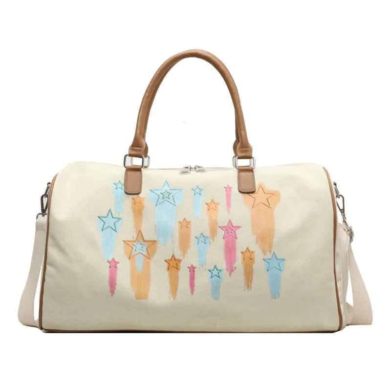 Large Capacity Canvas Korean Style High Travel Bags