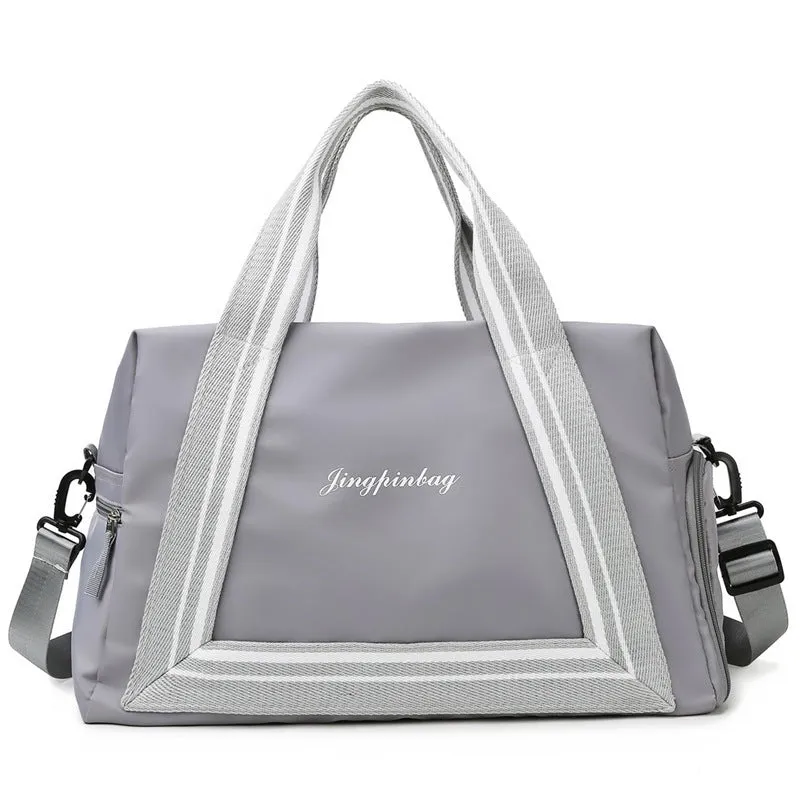 Large Capacity Dry Wet Separation Yoga Fitness Printed Travel Bags