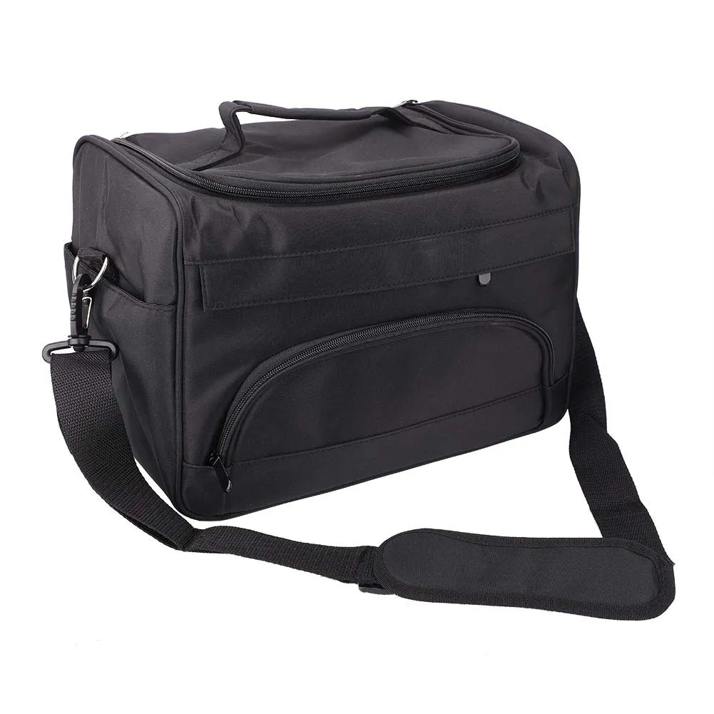 Large Capacity Professional Hairdressing Tool Carrying Bag Salon Equipment Storage Case Travel Organizer for Stylists Black Cloth