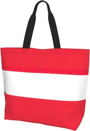 Large Capacity Shoulder Totebag Austrian flag Print Water-Resistant Lightweight Spacious for Daily Use