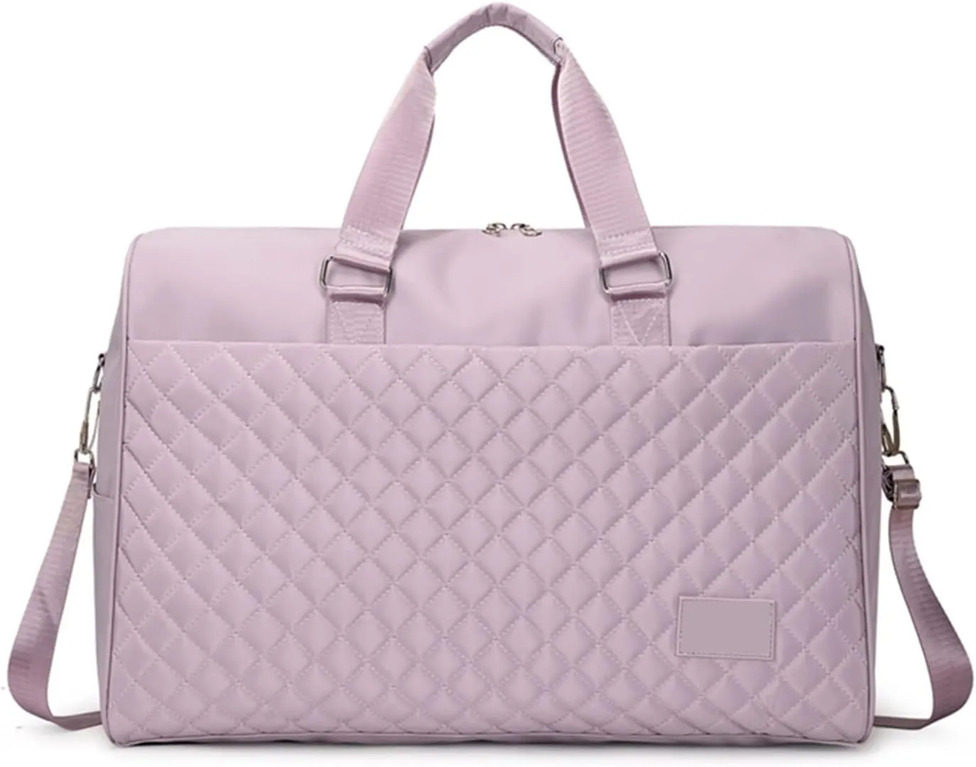 Large Capacity Travel Ladies Duffle Good Women Shoulder Bag Multifunction Crossbody Pack Casual Handbag (Light Purple)