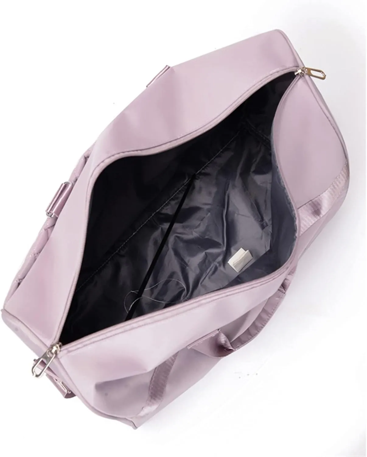 Large Capacity Travel Ladies Duffle Good Women Shoulder Bag Multifunction Crossbody Pack Casual Handbag (Light Purple)