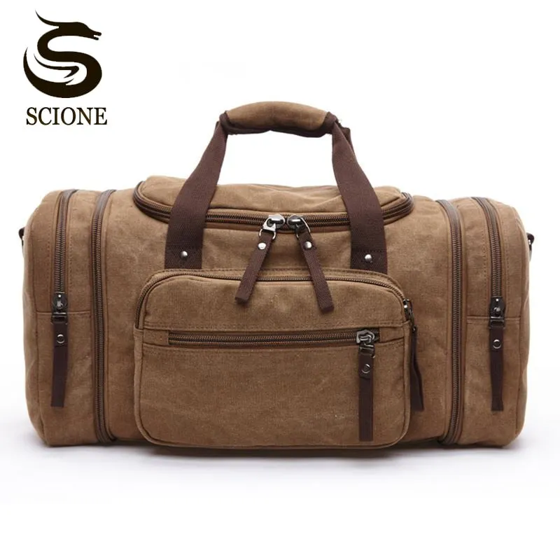 Large Hand Duffle Bag Luggage Season clearance Shoulder Overnight Capacity Bags Unbeatable Men Weekend Canvas Multifunctional Duffel Bags Travel Travel Bags