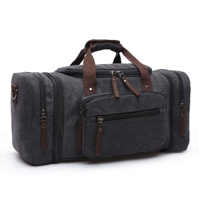 Large Hand Duffle Bag Luggage Season clearance Shoulder Overnight Capacity Bags Unbeatable Men Weekend Canvas Multifunctional Duffel Bags Travel Travel Bags
