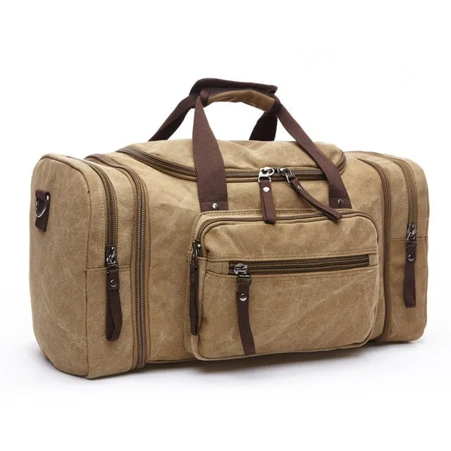 Large Hand Duffle Bag Luggage Season clearance Shoulder Overnight Capacity Bags Unbeatable Men Weekend Canvas Multifunctional Duffel Bags Travel Travel Bags