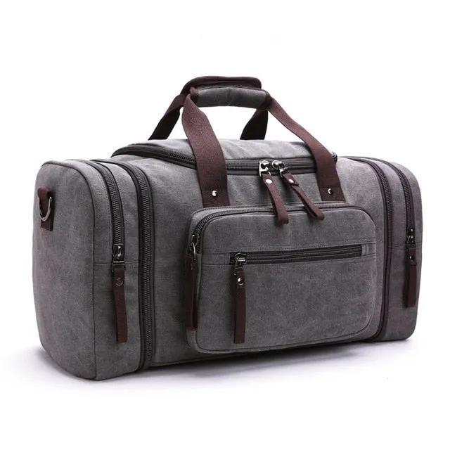 Large Hand Duffle Bag Luggage Season clearance Shoulder Overnight Capacity Bags Unbeatable Men Weekend Canvas Multifunctional Duffel Bags Travel Travel Bags