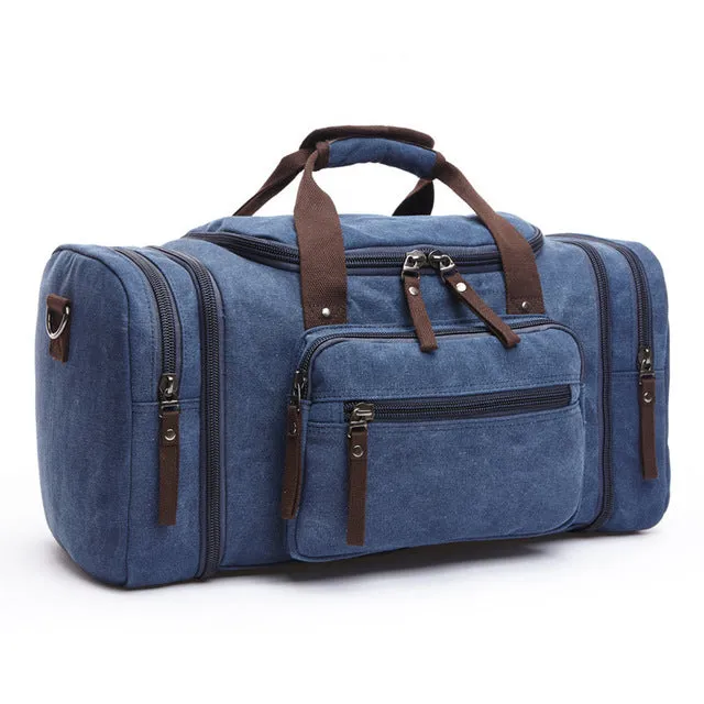 Large Hand Duffle Bag Luggage Season clearance Shoulder Overnight Capacity Bags Unbeatable Men Weekend Canvas Multifunctional Duffel Bags Travel Travel Bags