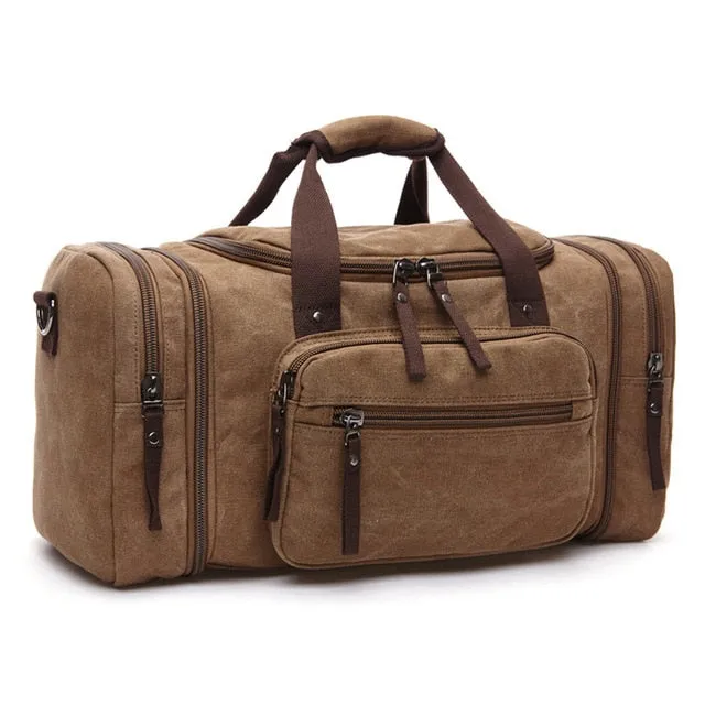 Large Hand Duffle Bag Luggage Season clearance Shoulder Overnight Capacity Bags Unbeatable Men Weekend Canvas Multifunctional Duffel Bags Travel Travel Bags