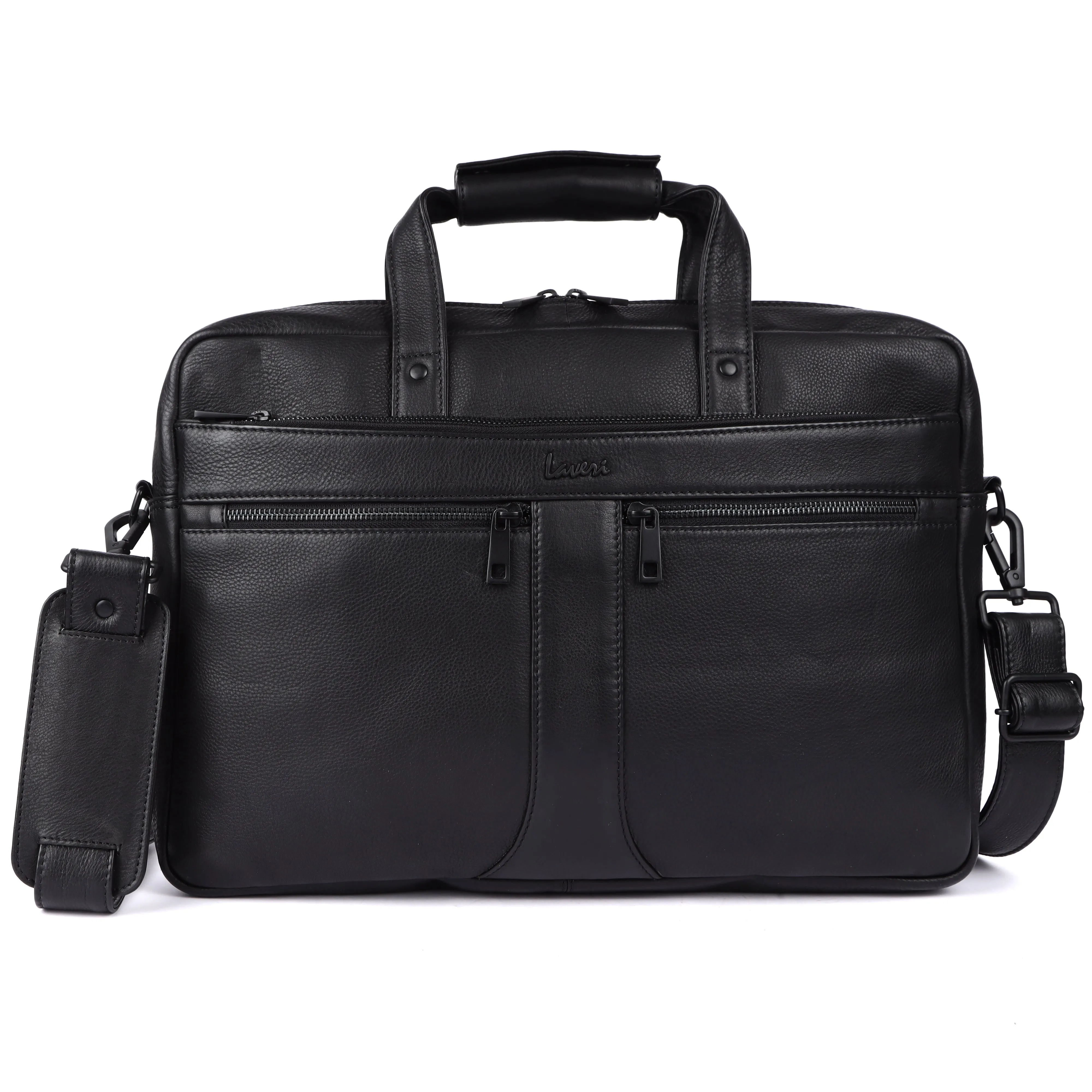 Laveri Genuine Leather Office Laptop Bag