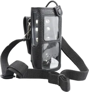 Leather Holster Shoulder Bag Case for Hytera HP780 Digital Two Way Radio Protective Sleeve Bag