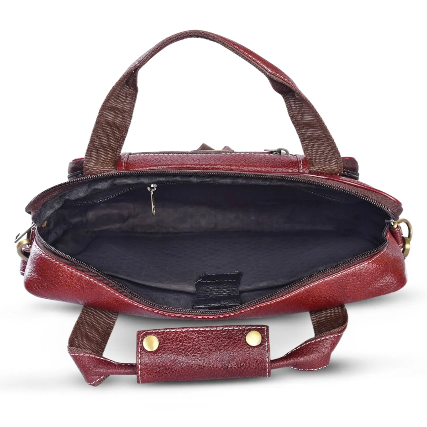 Leather Laptop Bag 36801 (BROWN)