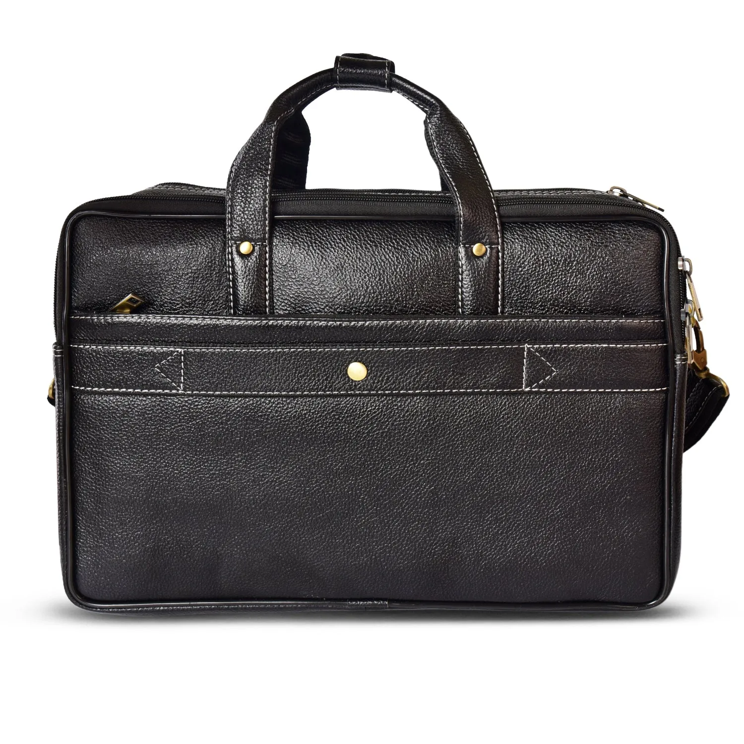 Leather Laptop Bag 36823 (Black)