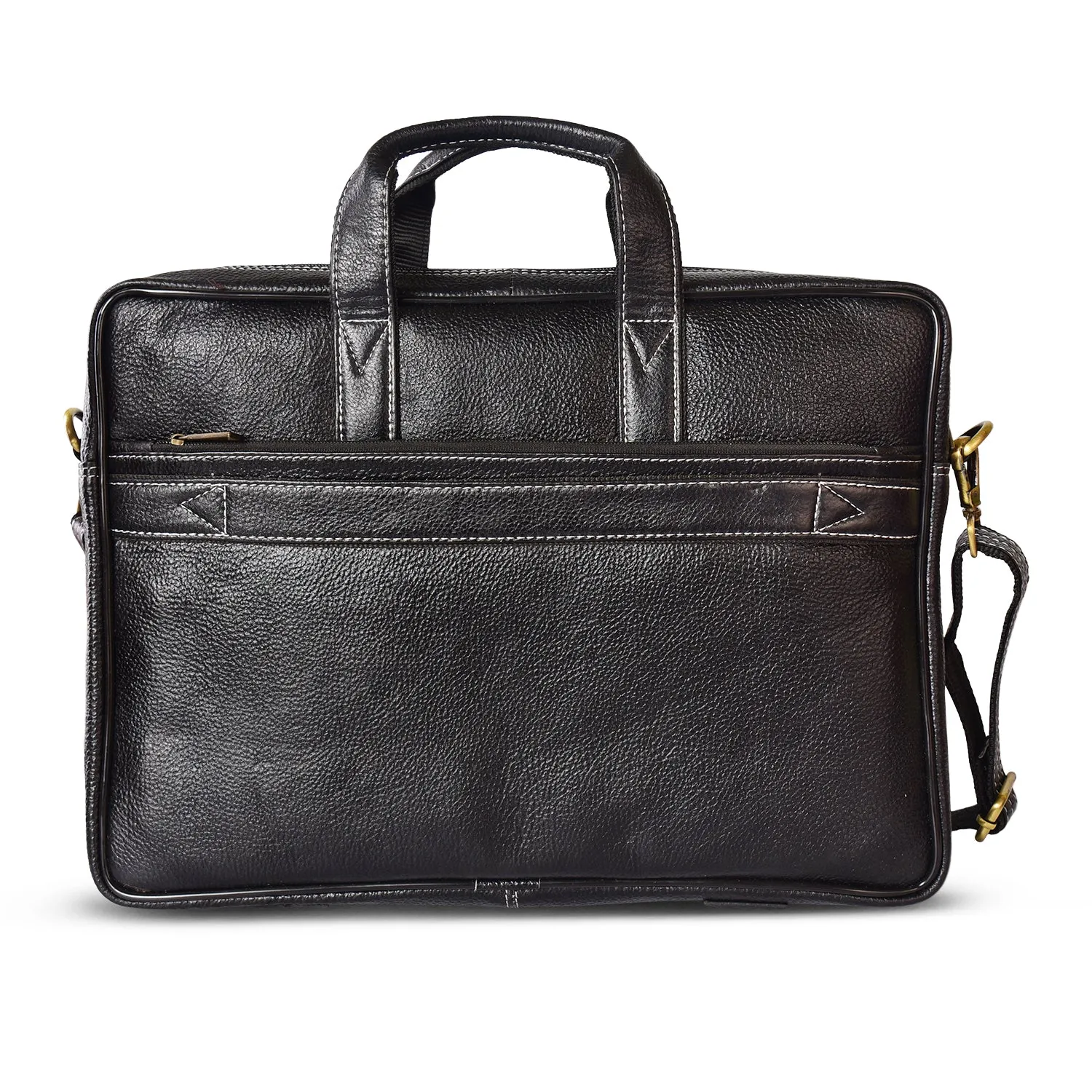 Leather Laptop Bag 36824 (Black)