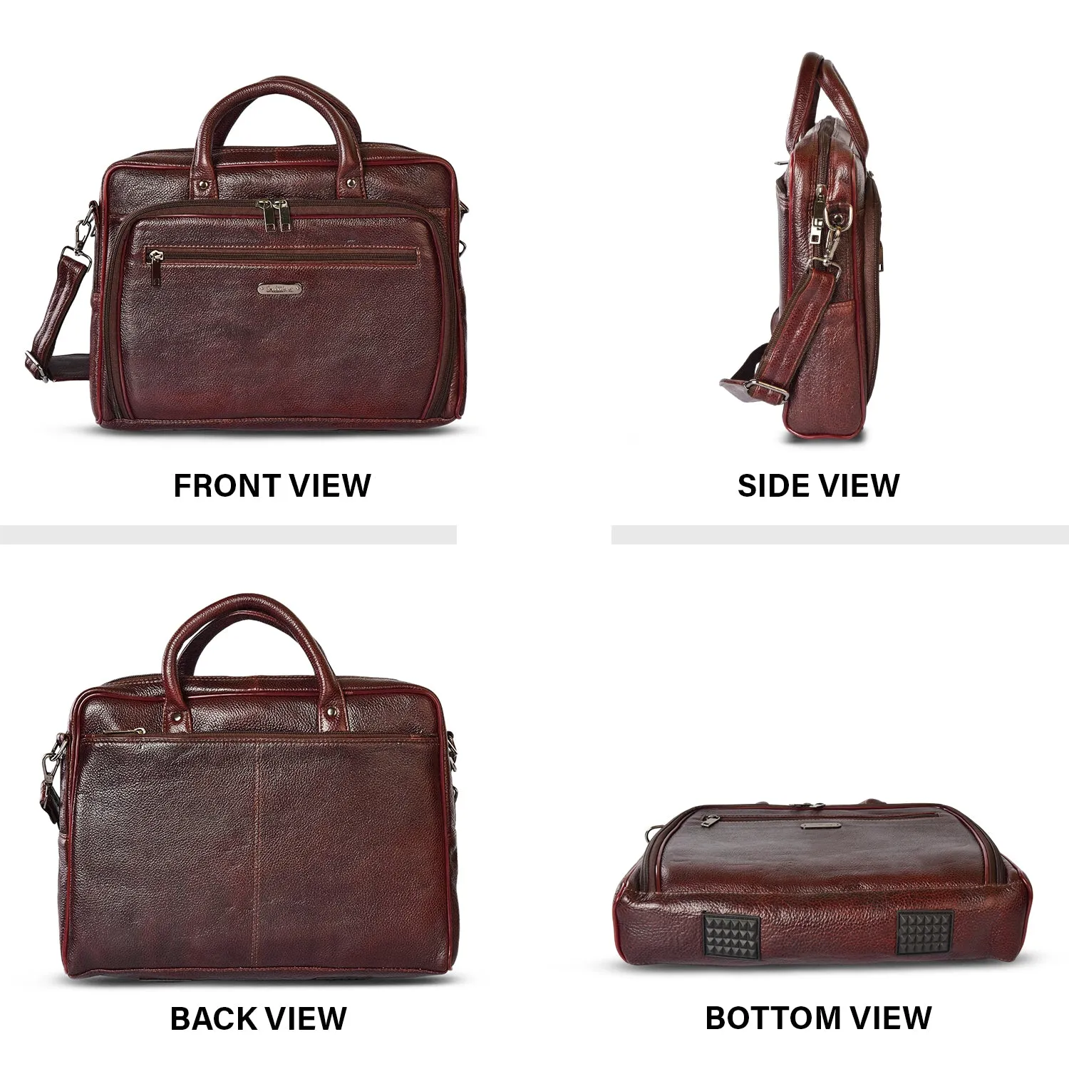 Leather Laptop Bag 36825 (Brown)