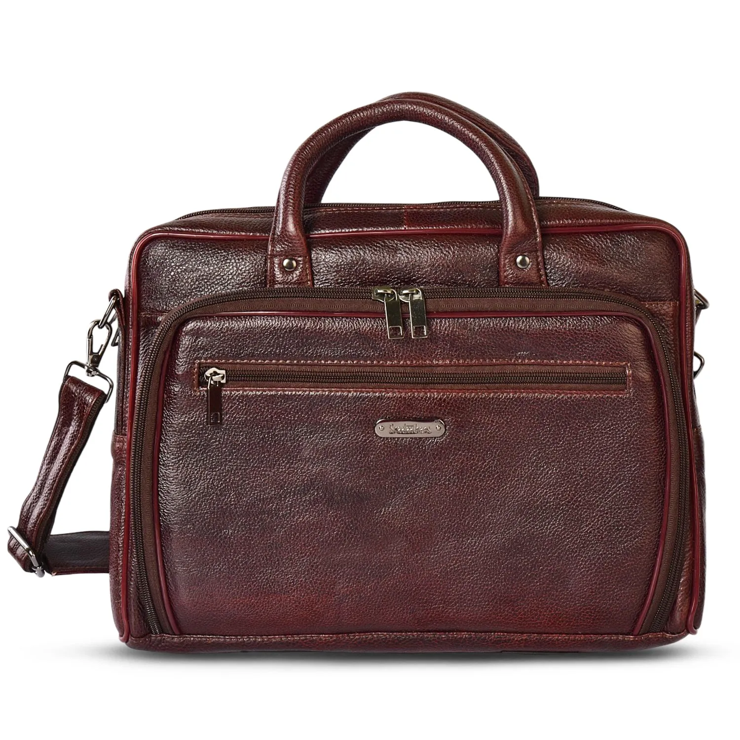 Leather Laptop Bag 36825 (Brown)