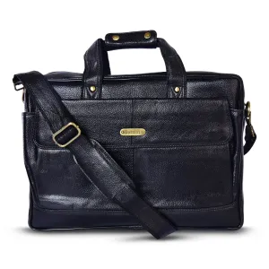 Leather Laptop Bag 36826 (Black)