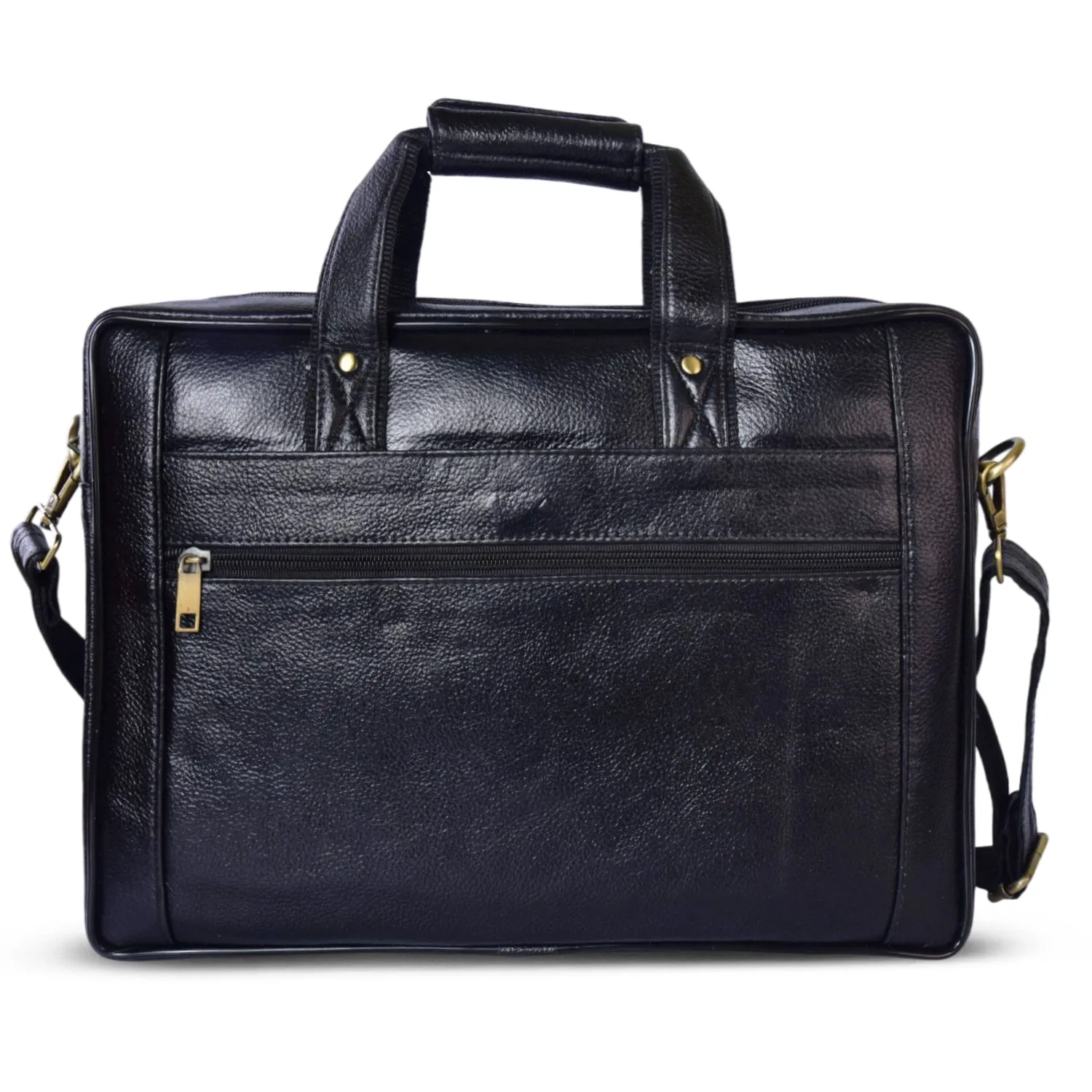 Leather Laptop Bag 36826 (Black)