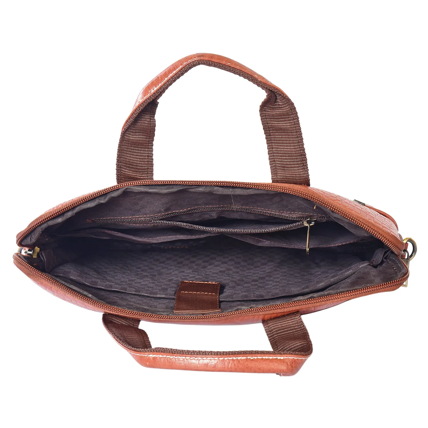 Leather Laptop Bag 36827 (Tan)