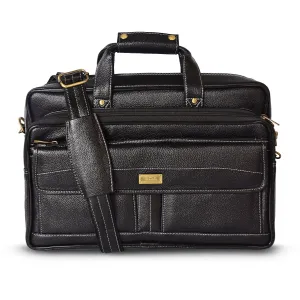Leather Laptop Bag  998903 (Black)