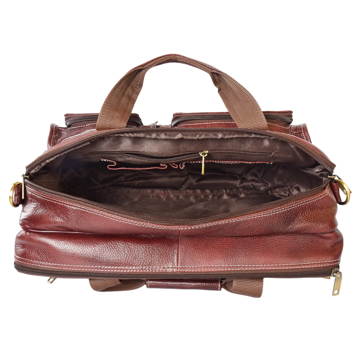 Leather Laptop Bag  998919 (Brown)