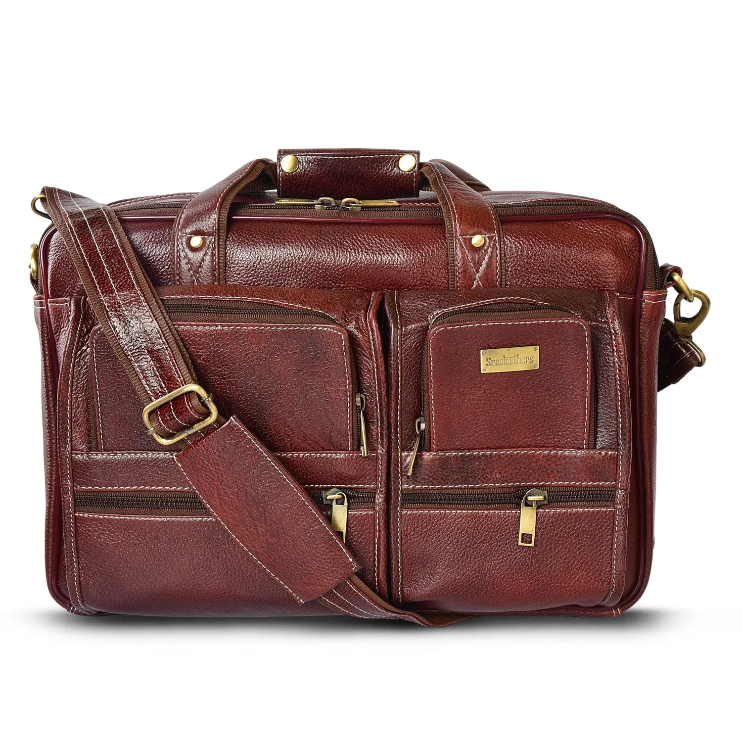 Leather Laptop Bag  998919 (Brown)