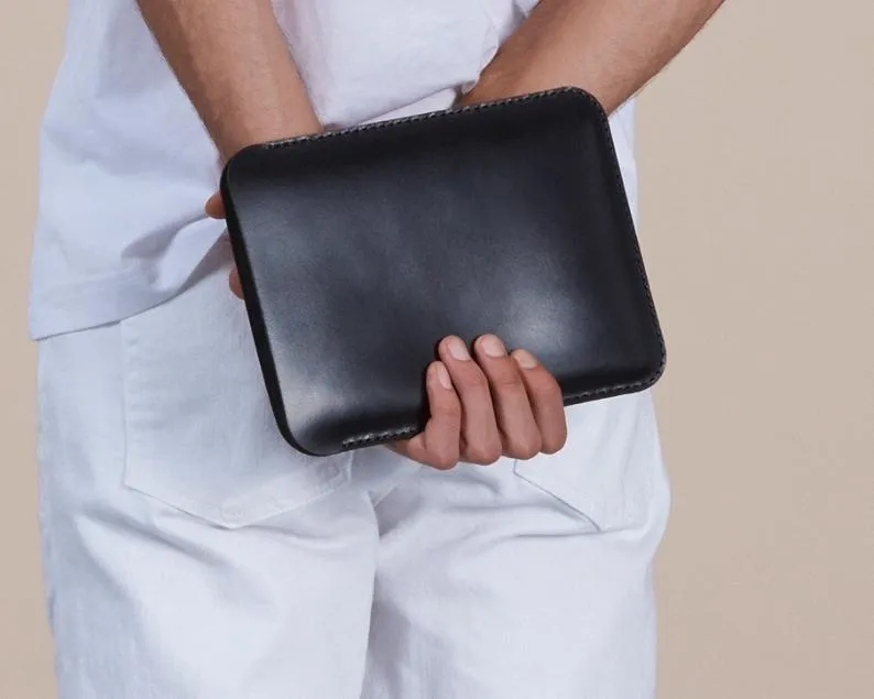 Leather Laptop Sleeve Black