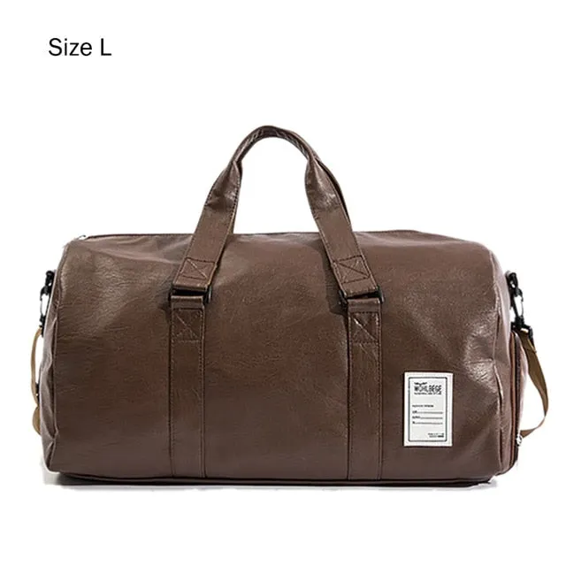 Leather Luggage Lady Bags Men Gym Full range Bag Shoulder Sac Travel XA512WD De for Ultimate Fitness Yoga Shoes Sports Training Tas Sport Black Big