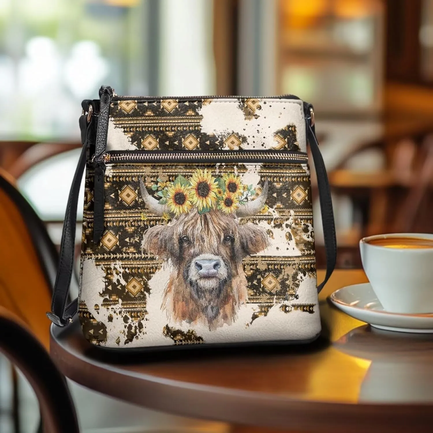 Leather Shoulder Bag for Women Large Crossbody Handbag Sling Hobo Bag with Adjustable Strap for Business Dating