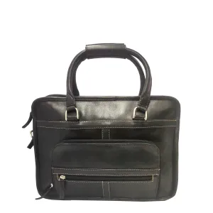 LEVINE  BLACK LAPTOP BAG