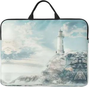 Lighthouse Backdrop Tote 14 Inch Laptop Computer Bag Business Hand Bag,Computer Protective Carrying Cover