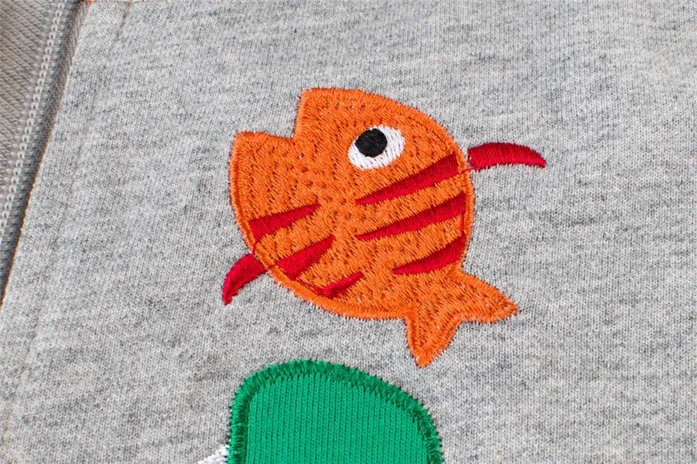 LitBud Toddler Boys Jacket Cartoon Dinosaur Animal Zipper Packaway Spring Autumn Hoodies Coat for Kids 1-7 Years