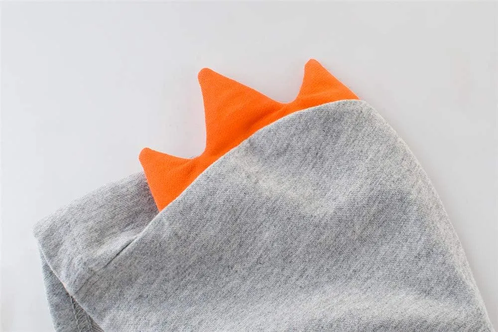 LitBud Toddler Boys Jacket Cartoon Dinosaur Animal Zipper Packaway Spring Autumn Hoodies Coat for Kids 1-7 Years