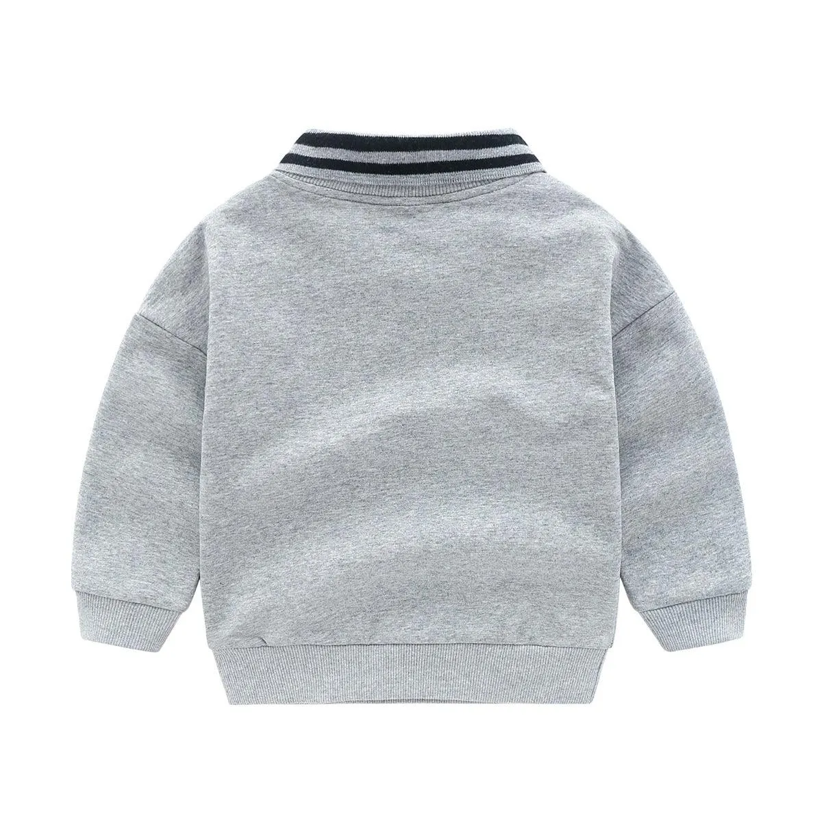 Long-Sleeved Children's Cartoon Striped Pullover Children's Casual Jacket