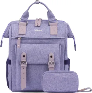LOVEVOOK Laptop Backpack for Women Teacher Work Bags Travel Backpack, Business Computer Laptop Bag Nurse Bags College Backpack Purse, 17 Inch
