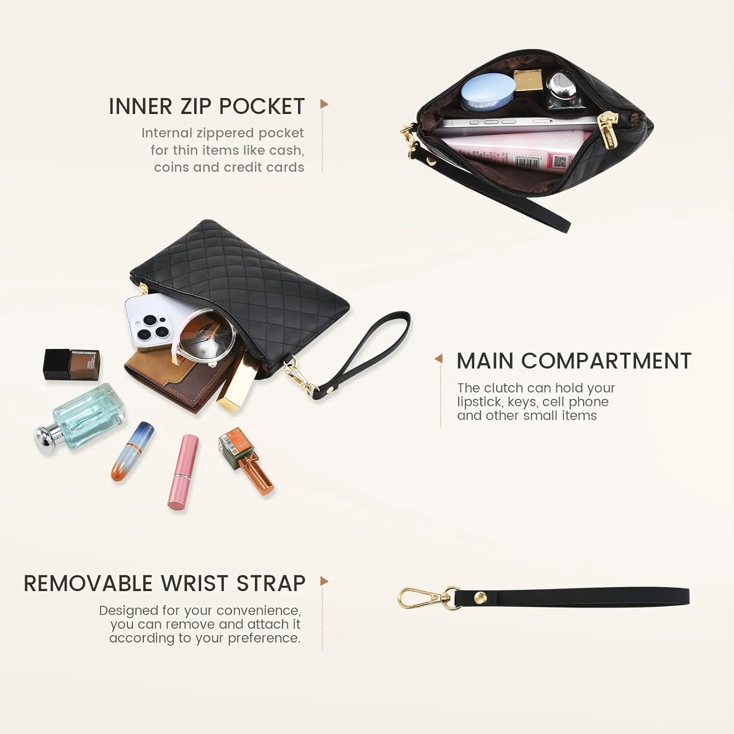 LOVEVOOK Laptop Bag for Women 15.6 inch Canvas Laptop Tote Bag, Large Capacity Work Bags with Clutch Purse, Computer Bags Office Business Briefcase, Casual Handbag for Travel College Teacher