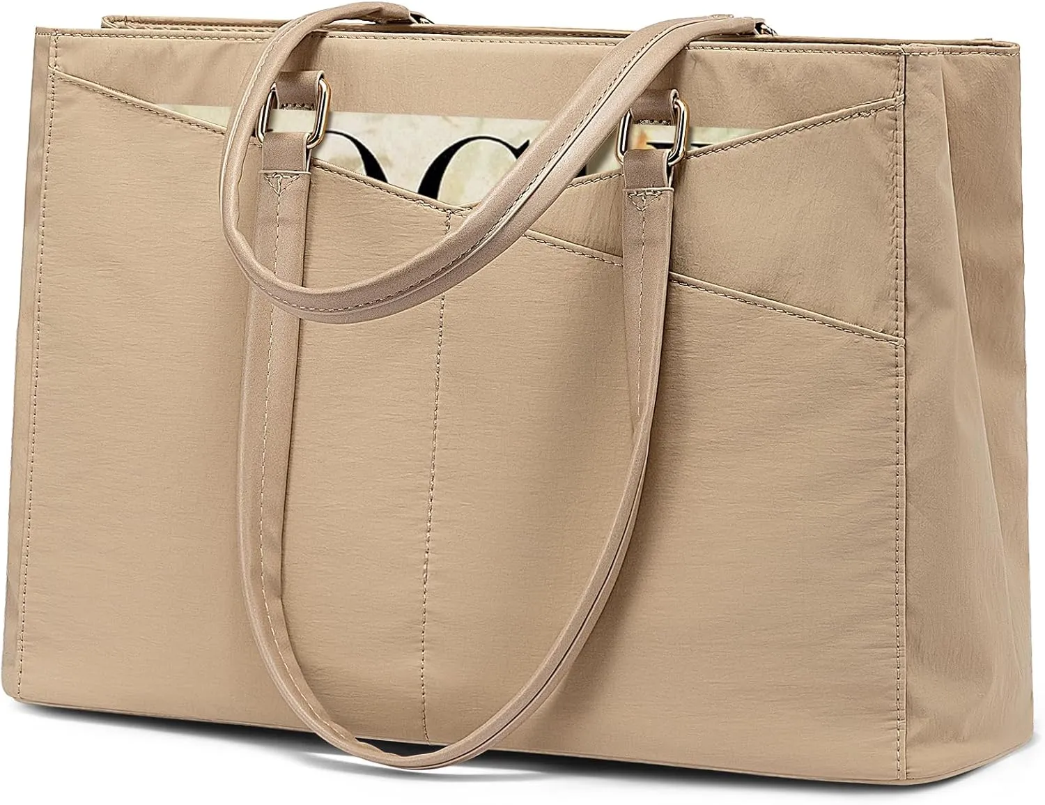 LOVEVOOK Laptop Tote Bag for Women Work, 17.3inch Work Teacher Tote Bag, Large Capacity Computer Briefcase Bags Shoulder Bag for Office Travel