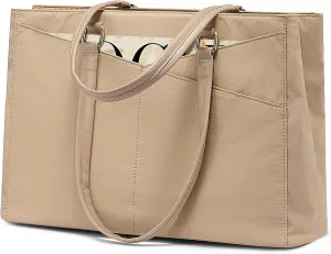 LOVEVOOK Laptop Tote Bag for Women Work, 17.3inch Work Teacher Tote Bag, Large Capacity Computer Briefcase Bags Shoulder Bag for Office Travel