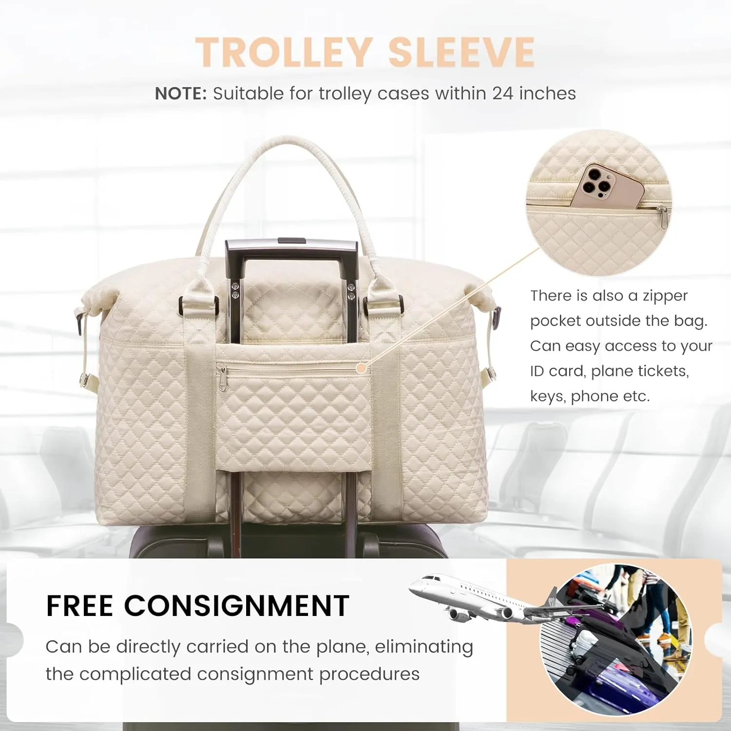 LOVEVOOK Weekender Bag for Women Cute Travel Tote Bag Gym Duffel Bag with Toiletry Bag Carry On Bag Overnight Hospital Bag